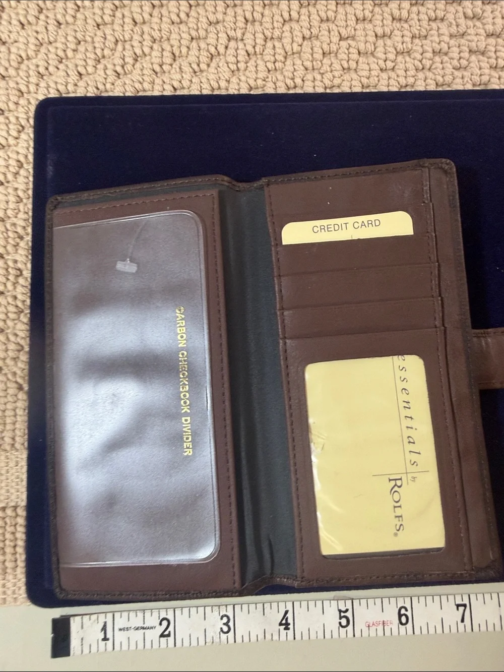 Rolfs Brown Leather Men's Card Holder Wallet